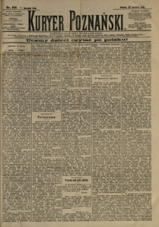 Kurier Poznański 1891.06.27 R.20 nr144