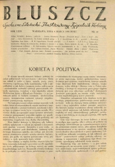 Bluszcz. Społeczno literacki ilustrowany tygodnik kobiecy 1930.03.08 R.63 nr10