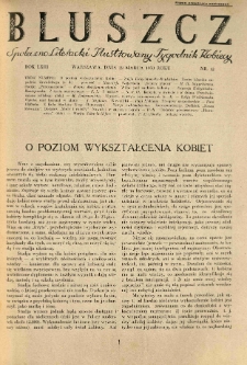 Bluszcz. Społeczno literacki ilustrowany tygodnik kobiecy 1930.03.22 R.63 nr12