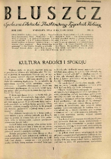 Bluszcz. Społeczno literacki ilustrowany tygodnik kobiecy 1930.05.31 R.63 nr22