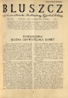 Bluszcz. Społeczno literacki ilustrowany tygodnik kobiecy 1930.10.11 R.63 nr41