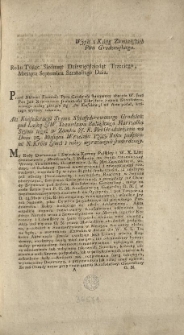 [Akt Konfederacyi Seymu Skonfederowanego Grodzień: pod Laską JW. Stanisława Bielińskiego Marszałka Seymu tegoż w Zamku J. K. Mci Grodzieńskim na Dniu 15. Miesiąca Września 1793. Roku podpisami N. Kr&oacute;la Jmci i niżey wyrażonych stwierdzony] Wypis z Ksiąg Ziemiańskich Pttu Grodzieńskiego [Inc.:] Roku Tysiąc Siedmset Dziewięćdziesiąt Trzeciego, Miesiąca Septembra Szesnastego Dnia. Przed Aktami Ziemiań: Pttu Grodzień: stanąwszy obecnie W. Jmć Pan Jan Nepomucen Jeziorkoski Sekretarz Seymu Skonfederowanego niżey piszący się: Akt Konfederacyi ad Acta podał, kt&oacute;rego wyrazy takowe: [...] My Rady Duchowne i Swieckie Korony Polskiey i W. X. Litt: [...] widząc, iż skołatany Narod... [Expl.:] ...z kt&oacute;rych i ten Wypis pod Pieczęcią Ziemiań: tegoż Powiatu Grodzień: jest wydan. [...]