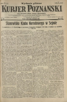 Kurier Poznański 1932.11.05 R.27 nr506
