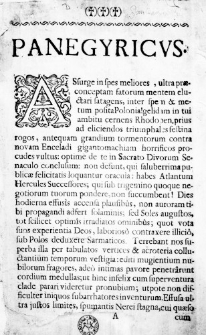 Campus Honoris et Gloriae lectissimis Meritis, trabeatis Purpuris, et Curulibus Senatoriis ornatissimus inter festivas Lechiae Acclamationes. ad Ingressum in Metropolim Majoris Poloniae Posnaniam Illustrissimi Excellentissimi Domini D. Joannis Antonij de Radomicko Radomicki, Palatini Iunivladislaviensis Majoris Poloniae Generalis Mosinensis Mederecensis, Osiecensis &c. &c. Capitanei ipso die possidendi Generalatus subselij cum flore publicae felicitatis apertus et per M. Josephum Gregorium Popiołek Philos: Doct: Seminarii Posnan. Praefectum et pro tunc Mathematicum e voto devinctissimae Nomini Illustrissimo Academiae Posnanensis officiosa penna celebratus. Anno Incarnationis Divinae 1726. Die 3. Mensis Junij