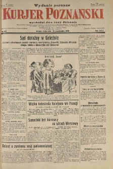 Kurier Poznański 1933.10.25 R.28 nr492