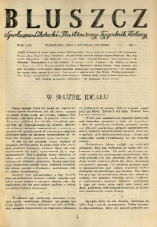Bluszcz. Społeczno literacki ilustrowany tygodnik kobiecy 1929.01.05 R.62 nr1