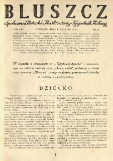 Bluszcz. Społeczno literacki ilustrowany tygodnik kobiecy 1929.05.25 R.62 nr21