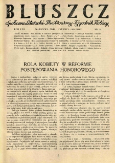 Bluszcz. Społeczno literacki ilustrowany tygodnik kobiecy 1929.06.01 R.62 nr22