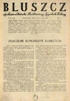 Bluszcz. Społeczno literacki ilustrowany tygodnik kobiecy 1929.07.06 R.62 nr27