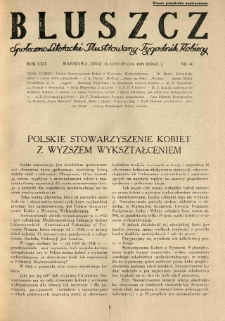 Bluszcz. Społeczno literacki ilustrowany tygodnik kobiecy 1929.11.16 R.62 nr46