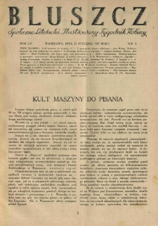 Bluszcz. Społeczno literacki ilustrowany tygodnik kobiecy 1927.01.22 R.60 nr4