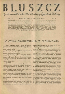 Bluszcz. Społeczno literacki ilustrowany tygodnik kobiecy 1927.02.19 R.60 nr8