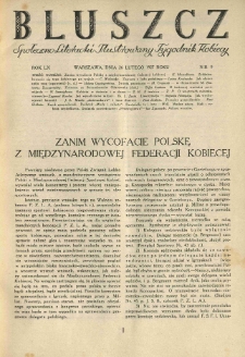 Bluszcz. Społeczno literacki ilustrowany tygodnik kobiecy 1927.02.26 R.60 nr9