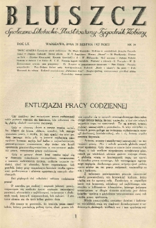 Bluszcz. Społeczno literacki ilustrowany tygodnik kobiecy 1927.08.20 R.60 nr34