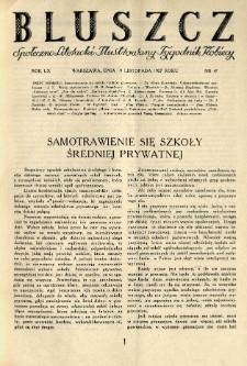 Bluszcz. Społeczno literacki ilustrowany tygodnik kobiecy 1927.11.19 R.60 nr47