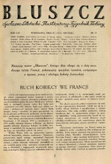 Bluszcz. Społeczno literacki ilustrowany tygodnik kobiecy 1928.07.14 R.61 nr29