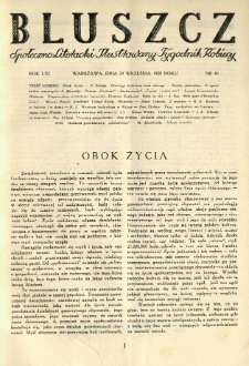 Bluszcz. Społeczno literacki ilustrowany tygodnik kobiecy 1928.09.29 R.61 nr40