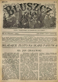 Bluszcz. Pismo tygodniowe ilustrowane dla kobiet. 1924.03.01 R.57 nr9