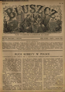Bluszcz. Pismo tygodniowe ilustrowane dla kobiet. 1924.04.05 R.57 nr14