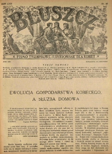 Bluszcz. Pismo tygodniowe ilustrowane dla kobiet. 1924.11.29 R.57 nr48