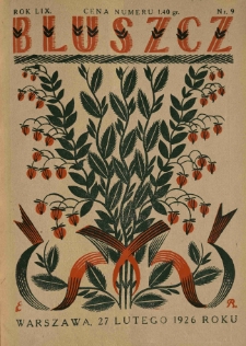 Bluszcz. Pismo tygodniowe ilustrowane dla kobiet. 1926.02.27 R.59 nr9
