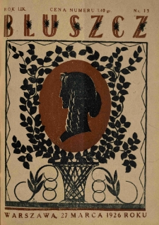 Bluszcz. Pismo tygodniowe ilustrowane dla kobiet. 1926.03.27 R.59 nr13