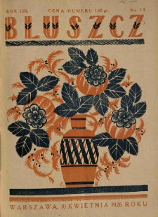 Bluszcz. Pismo tygodniowe ilustrowane dla kobiet. 1926.04.10 R.59 nr15
