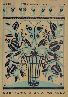 Bluszcz. Pismo tygodniowe ilustrowane dla kobiet. 1926.05.08 R.59 nr19