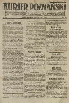 Kurier Poznański 1920.09.09 R.15 nr207