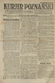Kurier Poznański 1920.09.14 R.15 nr211