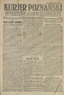 Kurier Poznański 1920.09.21 R.15 nr217