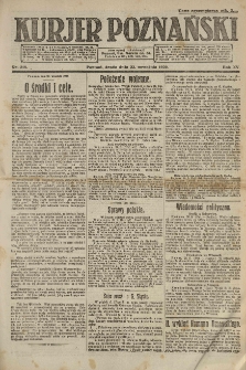 Kurier Poznański 1920.09.22 R.15 nr218