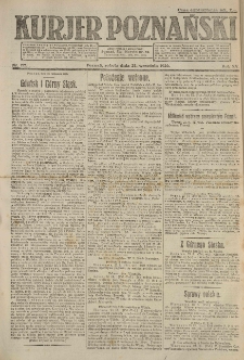 Kurier Poznański 1920.09.25 R.15 nr221