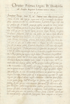 Kolekcja akt do poselstwa Pawła Działyńskiego do Anglii i Belgii (1597) i stosunków ze Stolicą Apostolską (1599)
