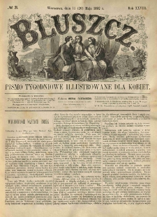 Bluszcz. Pismo tygodniowe illustrowane dla kobiet. 1892.05.14 (26) R.28 nr21