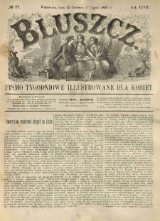 Bluszcz. Pismo tygodniowe illustrowane dla kobiet. 1892.06.25 (07.07) R.28 nr27