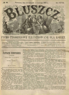 Bluszcz. Pismo tygodniowe illustrowane dla kobiet. 1892.11.26 (12.08) R.28 nr49