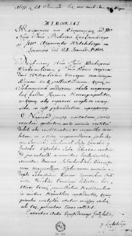 Memoriał Responsu na Propozycyą od JOo Xcia Imci Biskupa krakowskiego y IWo Wojewody Witebskiego w Łowiczu die 21. Ianuar. Ao 1673.