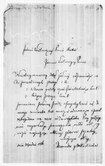 Listy do Tytusa Działyńskiego w sprawach bibliotecznych [1] A-Ł: kwerendy, nabytki, sprawy wydawnicze etc.; kilka list&oacute;w do Celestyny Działyńskiej