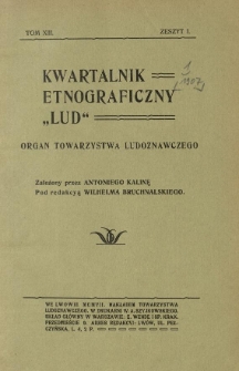 Lud. Organ Towarzystwa Ludoznawczego we Lwowie. 1907 R.13
