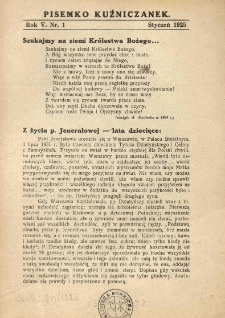 Pisemko Kuźniczanek. 1925 R.5 nr1