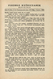 Pisemko Kuźniczanek. 1926 R.6 nr5-6