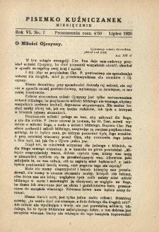 Pisemko Kuźniczanek. 1926 R.6 nr7