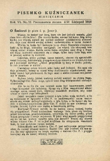 Pisemko Kuźniczanek. 1926 R.6 nr11