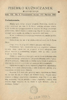 Pisemko Kuźniczanek. 1927 R.7 nr3