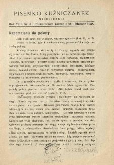 Pisemko Kuźniczanek. 1928 R.8 nr3