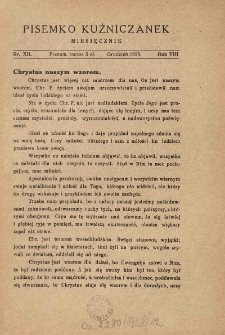 Pisemko Kuźniczanek. 1928 R.8 nr12