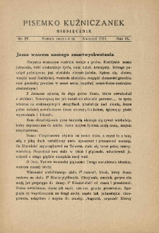 Pisemko Kuźniczanek. 1929 R.9 nr4