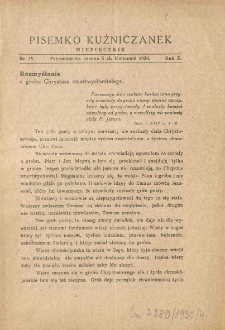 Pisemko Kuźniczanek. 1930 R.10 nr4