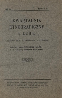 Lud. Kwartalnik etnograficzny. 1909 R.15